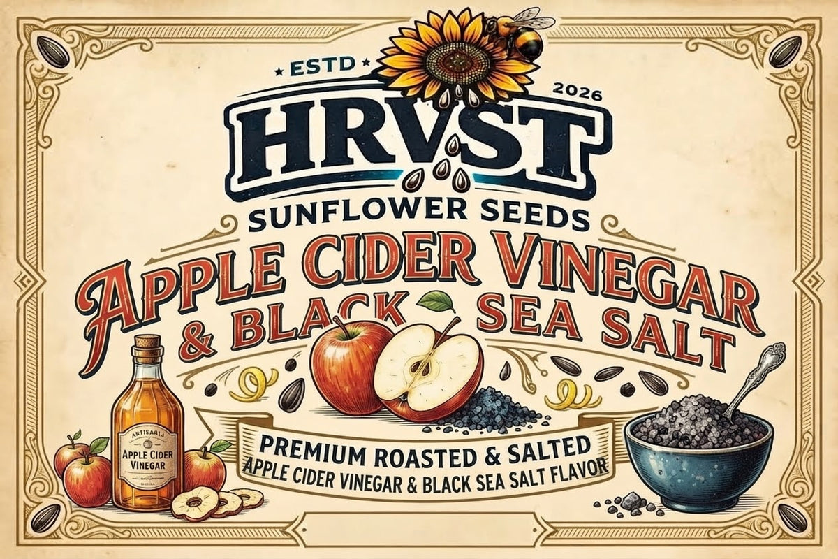 Apple Cider Vinegar and Black Sea Salt Sunflower Seeds